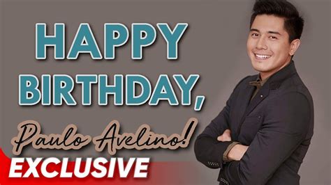 birthday of paulo avelino|Happy birthday, Paulo Avelino! .